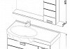 Комплект мебели для ванной Aquanet Сити 90 венге L 177534 177534 № 2