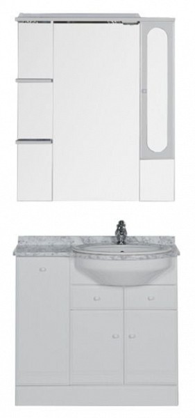 Комплект мебели для ванной Aquanet Марсель 90 с б/к R 161162