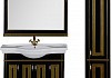 Комплект мебели для ванной Aquanet Валенса 110 черный краколет/золото 180449 № 4