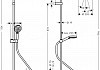 Душевая система Hansgrohe Vernis Blend Showerpipe 26276670 с термостатом Черная матовая № 2