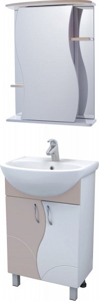 Комплект мебели для ванной Vigo Alessandro 4-55 бежевая