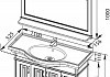 Комплект мебели для ванной Aquanet Валенса 110 белый краколет/серебро 180448 № 14