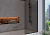 Шторка на ванну Teymi Helmi S 1400x700, тонированное стекло, толщина стекла 8 мм, профиль-черный матовый T00402BM № 6