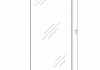 Шторка на ванну Teymi Timo S 70х140, тонированное закаленное стекло, профиль черный матовый, веревка для сушки одежды в комплекте F10113 № 10