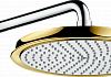 Верхний душ Hansgrohe 27424090 Raindance Classic 1jet с держателем, хром/под золото