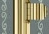 Шторка для ванной Cezares Retro V1 80x145 левая матовое стекло с прозрачным узором золото № 3