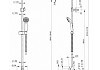 Душевая колонна Bravat OPAL R со смесителем для душа F9125183CP-A6-RUS № 2