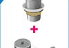 Донный клапан Teymi для раковины без перелива, хром, веревка для сушки одежды в комплекте F10085 № 15