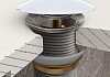 Донный клапан Teymi для раковины без перелива, белый, веревка для сушки одежды в комплекте F10084 № 17