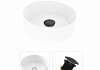 Комплект Teymi 2 в 1 для ванной: раковина Lina D41 накладная + выпуск Teymi без перелива черный F01591