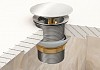 Донный клапан Teymi для раковины без перелива, хром, веревка для сушки одежды в комплекте F10085 № 3
