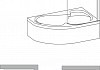 Шторка на ванну Ravak Rosa CVSK1 140/150 R Transparent, профиль блестящий № 4
