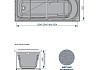 Акриловая ванна Loranto 150x70x48 № 5