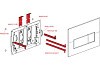Кнопка управления для скрытых систем инсталляции AlcaPlast , белый/хром-глянец, арт. M770 № 3