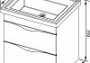 Комплект мебели для ванной Aquanet Эвора 60 сливочная 184553 № 14