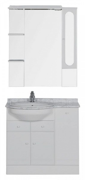 Комплект мебели для ванной Aquanet Марсель 90 с б/к L 161156