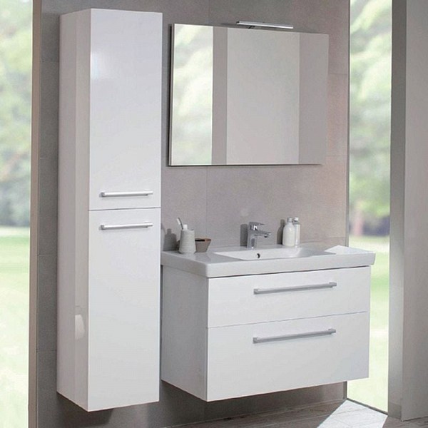 Комплект мебели для ванной 2DAY2 100 белый глянец A99500E4+7175A001