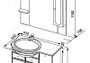 Комплект мебели для ванной Aquanet Марсель 90 с б/к L 161156 161156 № 11