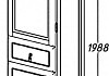 Шкаф-пенал Opadiris Тибет 40 R нагал, матовое стекло, с бельевой корзиной Z0000003916 № 2