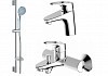 Комплект для ванной комнаты Bravat Drop-D 3 в 1 F00312C