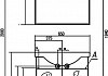 Комплект мебели для ванной Акватон Лиана 65 М с бельевой корзиной  № 8