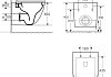 Унитаз подвесной Azario Grado безободковый 490x370x360 мм с сиденьем микролифт, черный матовый AZ-0046-MB № 6