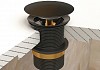 Донный клапан Teymi для раковины без перелива, черный, веревка для сушки одежды в комплекте F10086 № 3