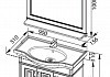 Комплект мебели для ванной Aquanet Валенса 90 белый краколет/серебро 180240 180240 № 11