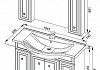 Комплект мебели для ванной Aquanet Стайл 105 с дверками 181586 181586 № 10