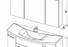 Комплект мебели для ванной Aquanet Тренто 120 белая 161161 № 17