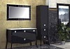 Комплект мебели для ванной Aquanet Мадонна 120 черная с кристаллами Swarovski 168916