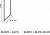 Боковая стенка Ravak BLPS-100 Grape, профиль сатин № 4