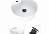 Комплект Teymi 2 в 1 для ванной: раковина Lina Pro D40 с полочкой + выпуск Teymi с переливом черный F01557