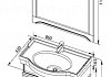 Комплект мебели для ванной Aquanet Луис 80 NEW темный орех 173189 173189 № 8
