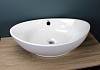 Комплект Teymi 2 в 1 для ванной: раковина Lori 60 накладная + выпуск Teymi с переливом белый F01551 № 5