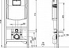 Комплект Унитаз подвесной Villeroy & Boch Subway 2.0 5614R201 alpin + Система инсталляции для унитазов Villeroy & Boch 9224 6100 + Кнопка смыва Villeroy & Boch Viconnect 9224 9061 хром № 11