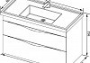 Комплект мебели для ванной Aquanet Эвора 100 дуб антик 183165 № 19