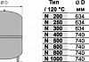 Расширительный бак отопления Reflex N 1000 мембранный № 2