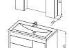 Комплект мебели для ванной Aquanet Тиана 100 венге 172818 172818 № 3