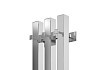Полотенцесушитель электрический Маргроид Хелми Inaro 3 секции профильный, 120х15, таймер, скрытый монтаж, правое подключение, хром 4690569241233 № 9