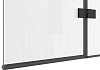 Шторка на ванну Teymi Anni 1400х1000, прозрачное стекло, профиль черный матовый, веревка для сушки одежды в комплекте F10110 № 22