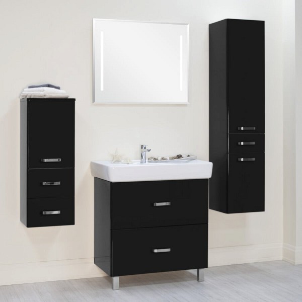 Комплект мебели для ванной Акватон Америна Н 80 черная