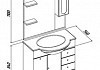Комплект мебели для ванной Aquanet Марсель 80 с б/к 161287 161287 № 3