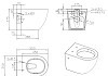 Унитаз подвесной Bravat безободковый с сиденьем микролифт C21176UW-ENG № 5