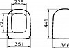 Крышка-сиденье VitrA D-Light 104-003-009 с микролифтом, петли хром № 3