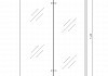 Шторка на ванну Teymi Anni 1400х1000, прозрачное стекло, профиль черный матовый, веревка для сушки одежды в комплекте F10110 № 11