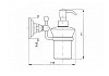 Дозатор подвесной бел/зол.латунь CLASSICA 1489GB № 2