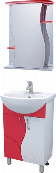 Комплект мебели для ванной Vigo Alessandro 4-55 красная