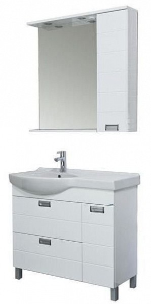 Комплект мебели для ванной Aquanet Сити 90 белая L 177535