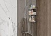 Шторка на ванну Teymi Timo 70х140, прозрачное закаленное стекло, профиль хром, веревка для сушки одежды в комплекте F10112 № 16